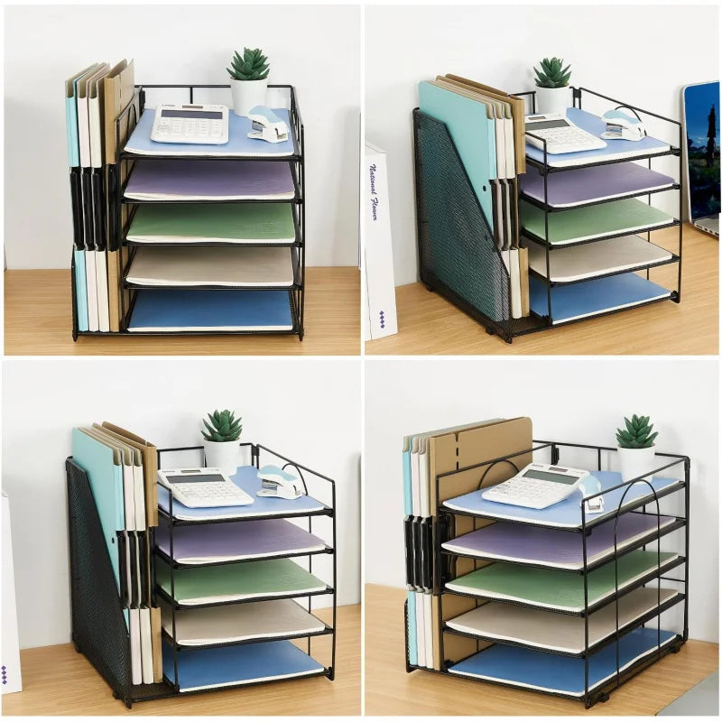 Desktop Organizer for Paper with 5 Tiers