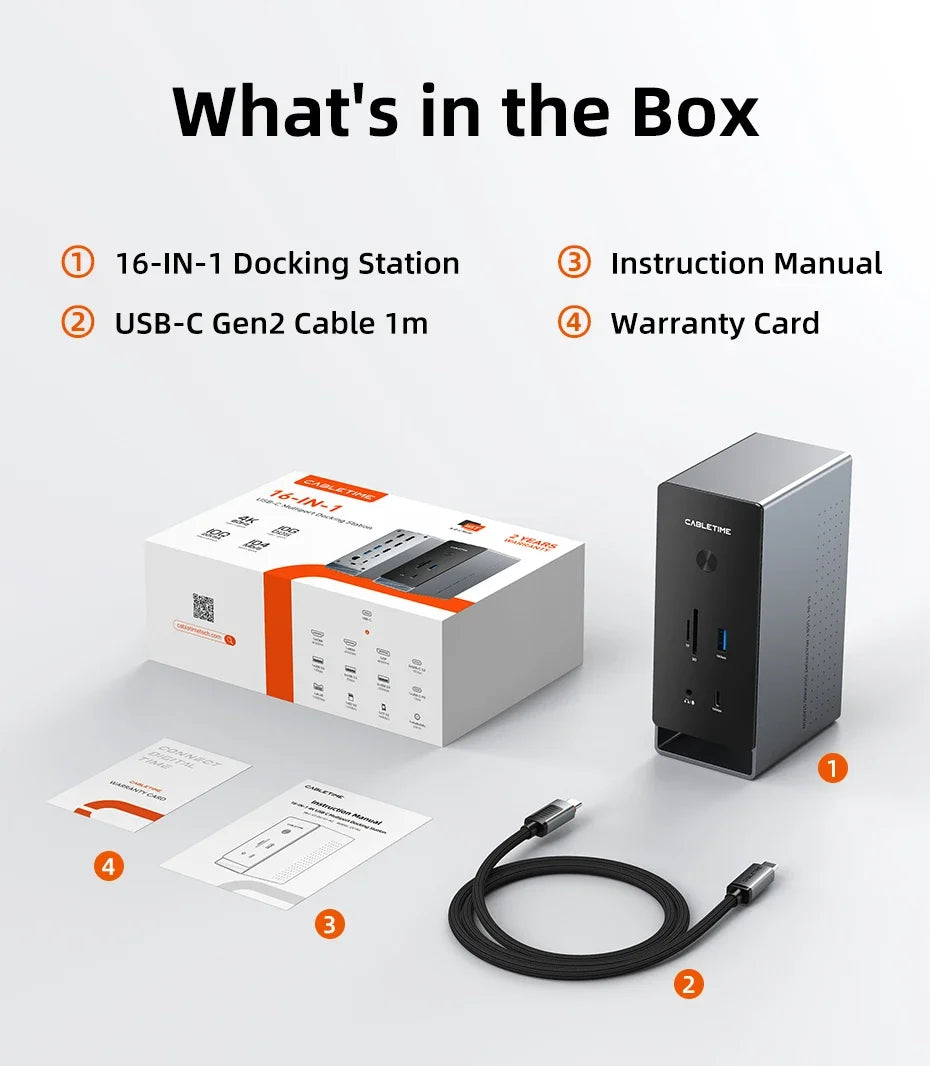 16-in-1 Multiport Docking Station