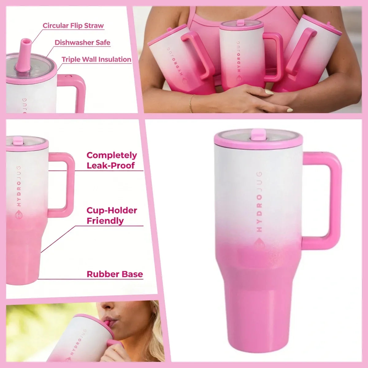 Flip Straw Insulated Tumbler