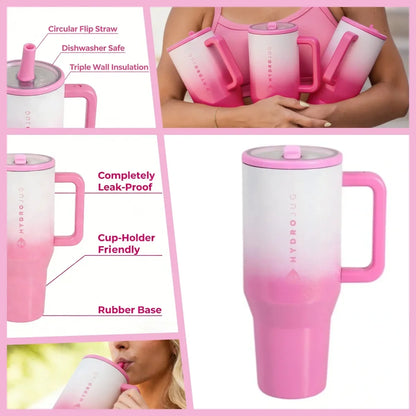 Flip Straw Insulated Tumbler
