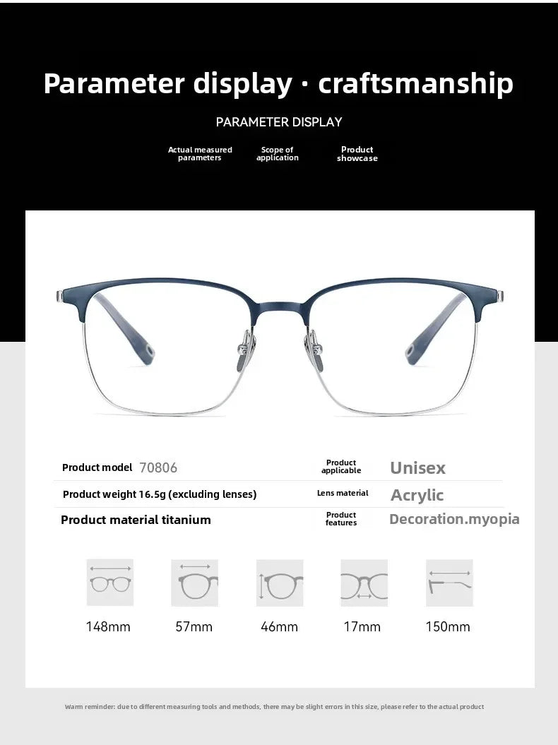 Lightweight Titanium Reading Glasses