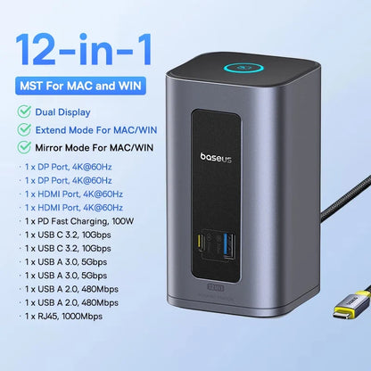 11-in-1 Multi-Port Docking Station