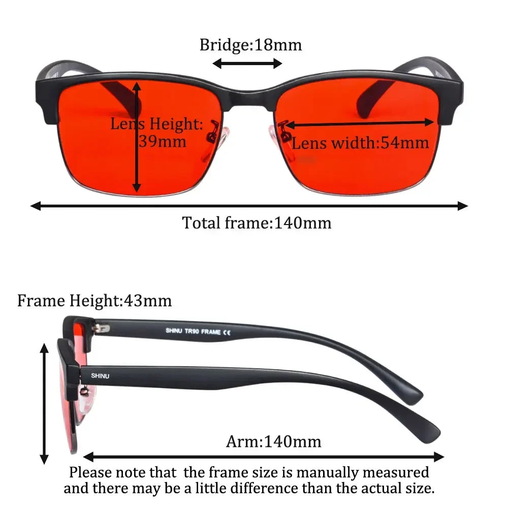 Red Lens Sleep Glasses for Better Rest