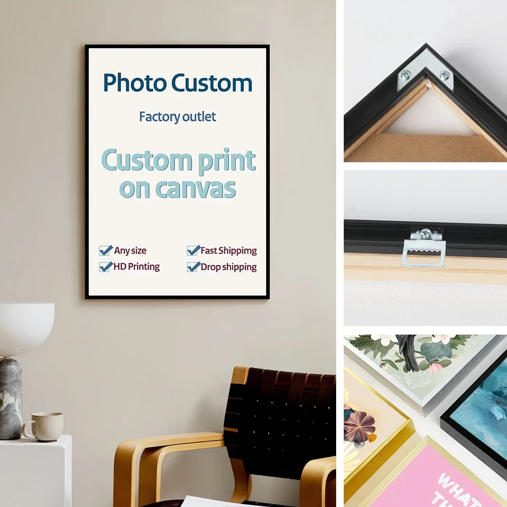 Canvas Frame Kit with Metal and Wooden Elements