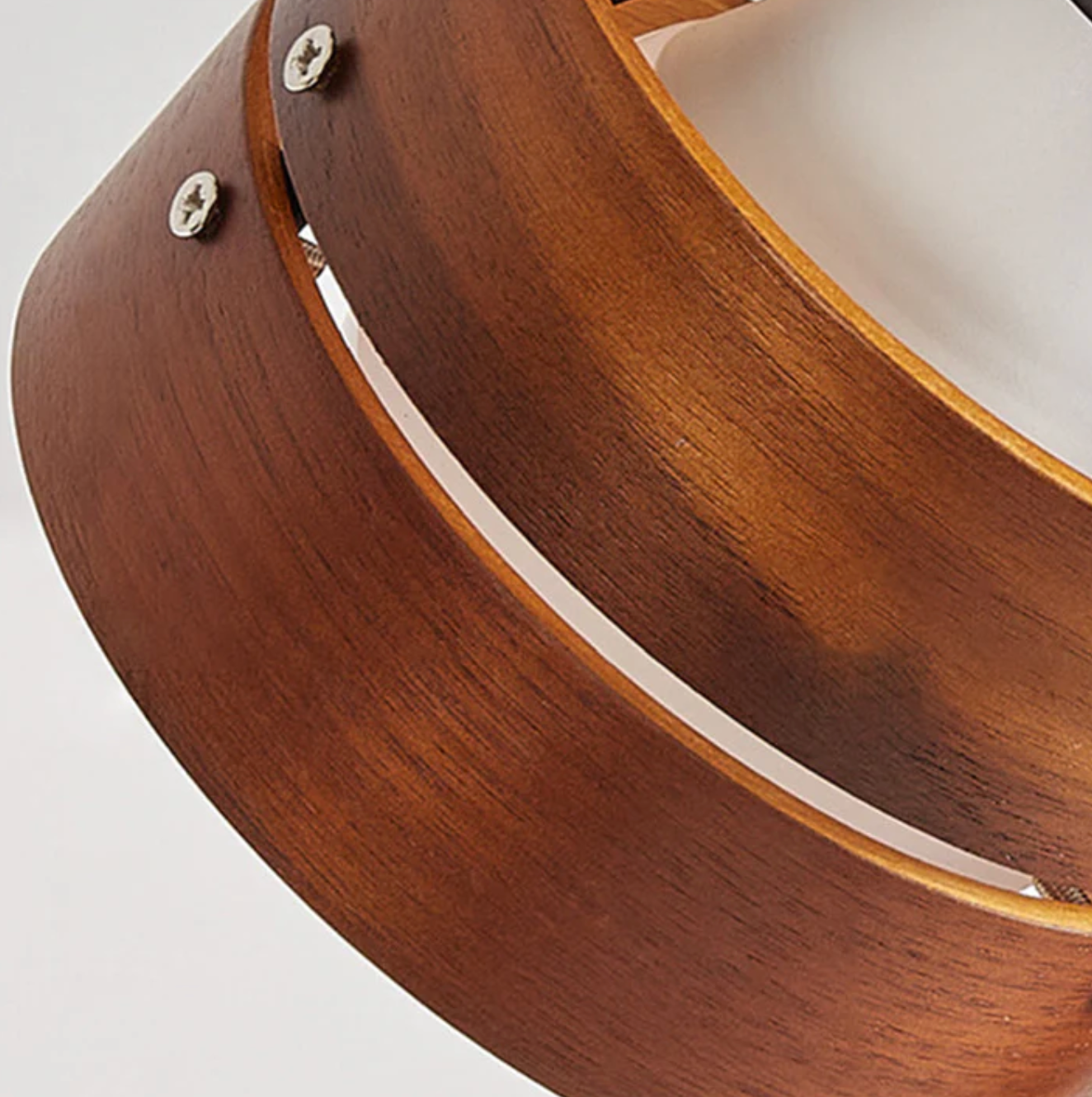 Adjustable Clip-On Desk Spotlight Lamp in Wood and Metal
