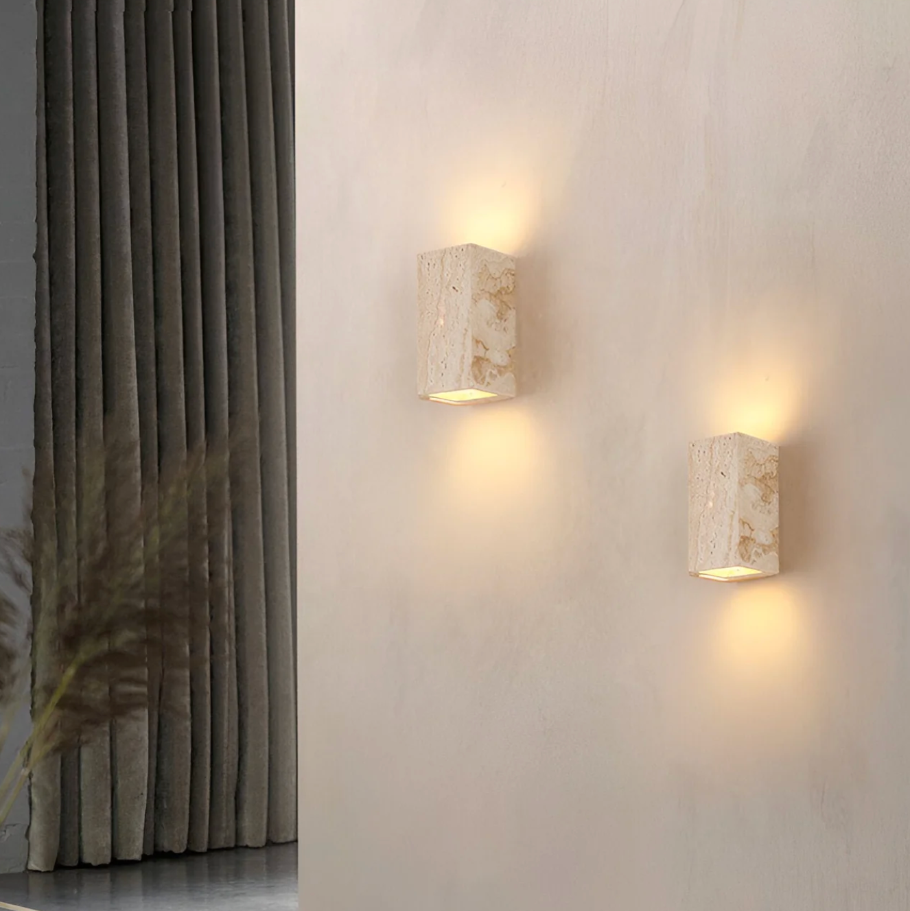 Elegant Stone Wall Light - Unique Natural Accent Fixture