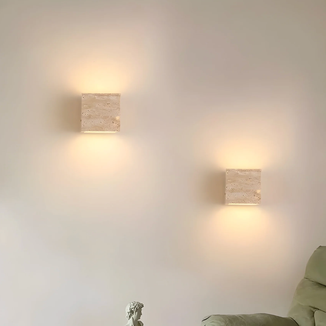 Elegant Stone Wall Light - Unique Natural Accent Fixture