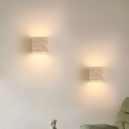 Elegant Stone Wall Light - Unique Natural Accent Fixture