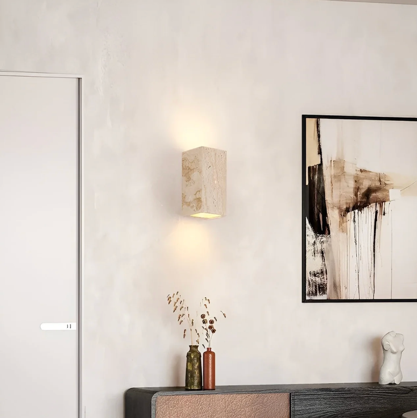 Elegant Stone Wall Light - Unique Natural Accent Fixture