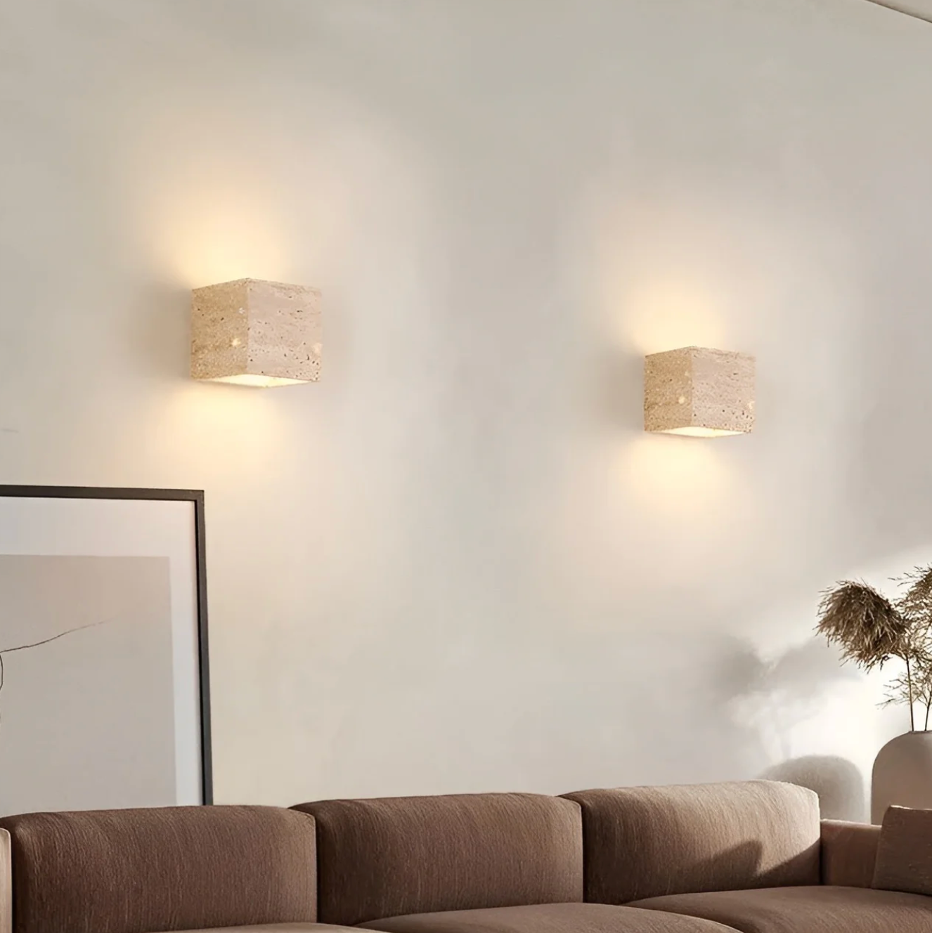 Elegant Stone Wall Light - Unique Natural Accent Fixture