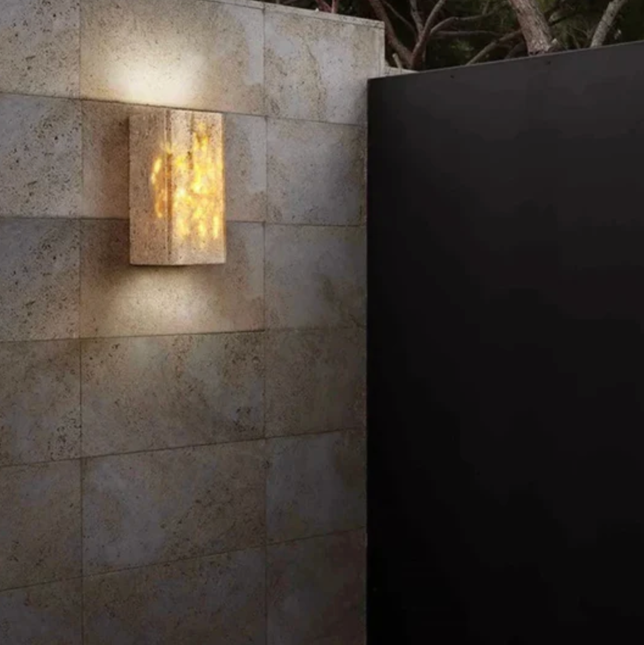 Elegant Stone Wall Light - Unique Natural Accent Fixture