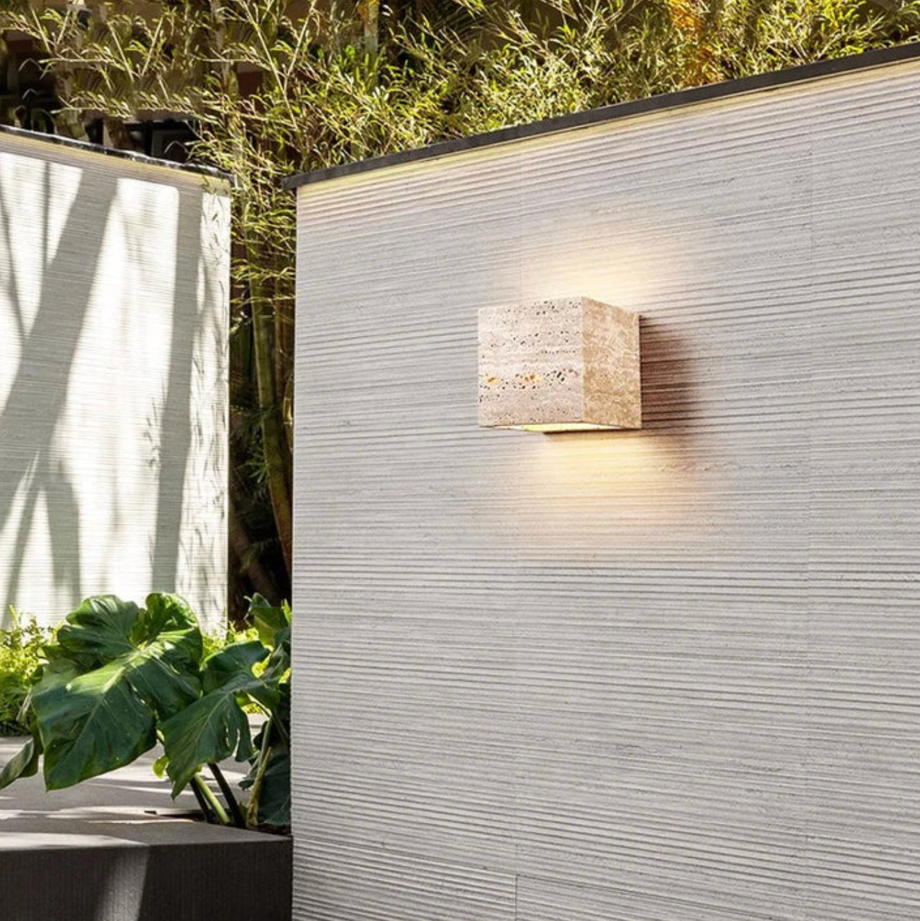 Elegant Stone Wall Light - Unique Natural Accent Fixture