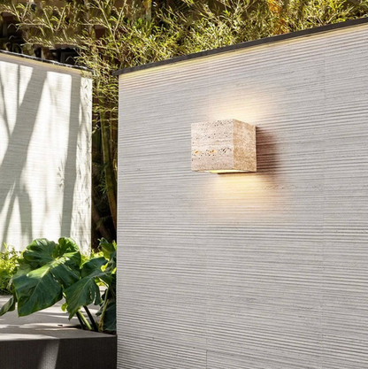 Elegant Stone Wall Light - Unique Natural Accent Fixture