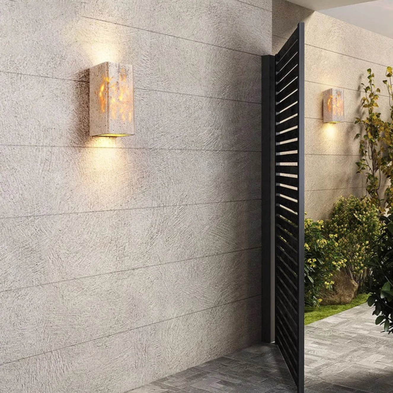 Elegant Stone Wall Light - Unique Natural Accent Fixture
