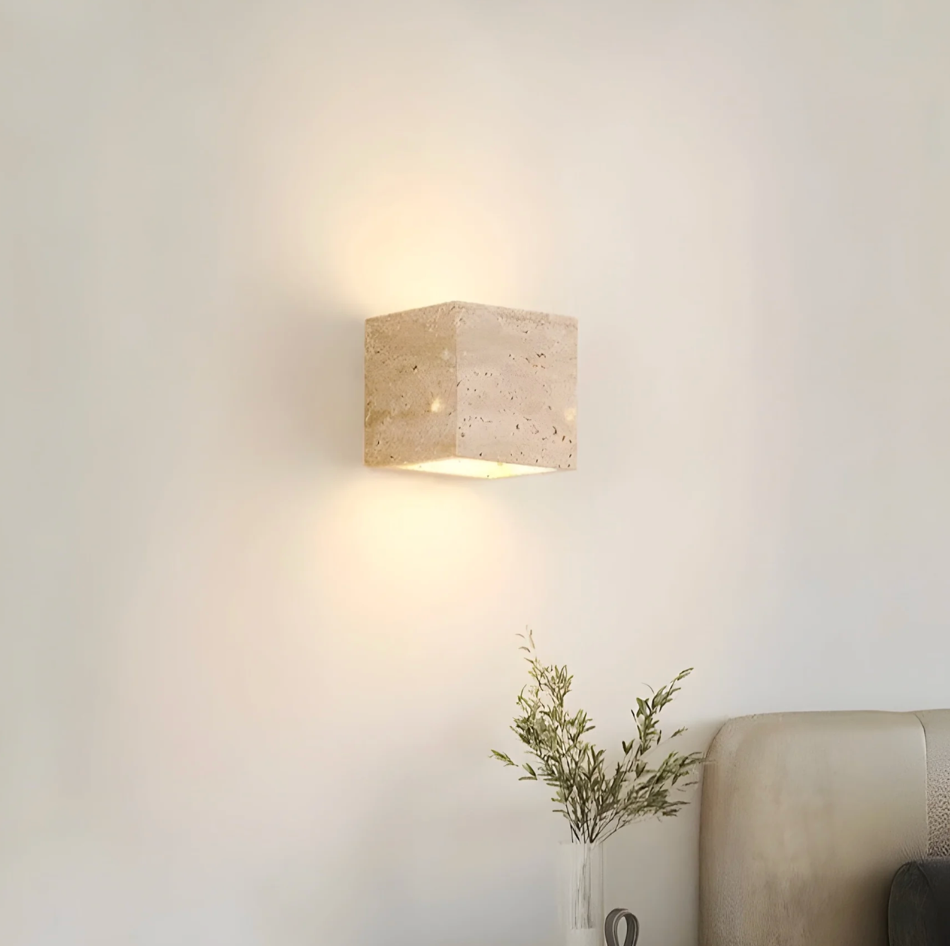 Elegant Stone Wall Light - Unique Natural Accent Fixture