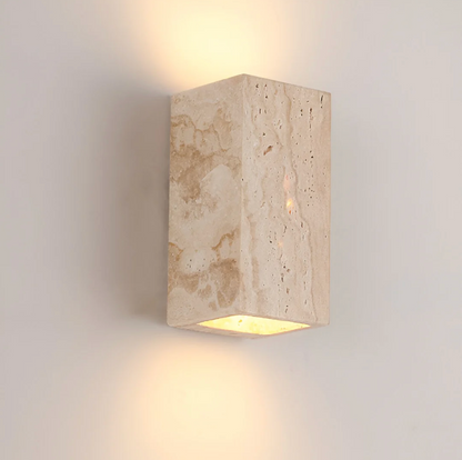 Elegant Stone Wall Light - Unique Natural Accent Fixture