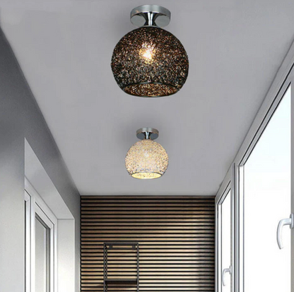 Stylish Ceiling Light Fixture with Open Sphere Design