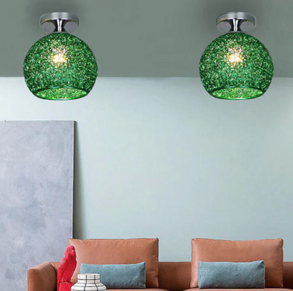 Stylish Ceiling Light Fixture with Open Sphere Design