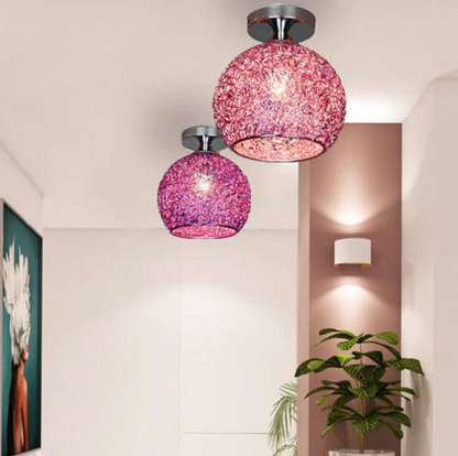 Stylish Ceiling Light Fixture with Open Sphere Design