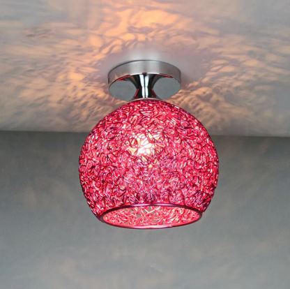 Stylish Ceiling Light Fixture with Open Sphere Design