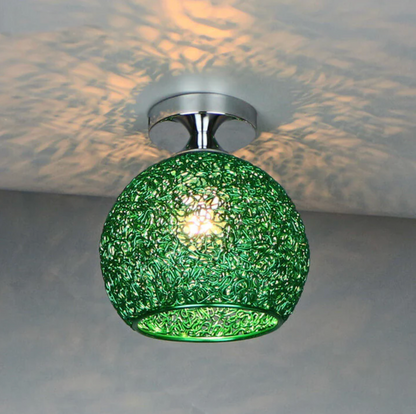 Stylish Ceiling Light Fixture with Open Sphere Design