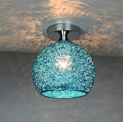 Stylish Ceiling Light Fixture with Open Sphere Design