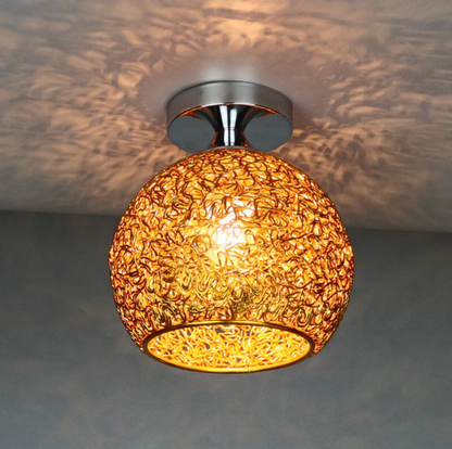 Stylish Ceiling Light Fixture with Open Sphere Design
