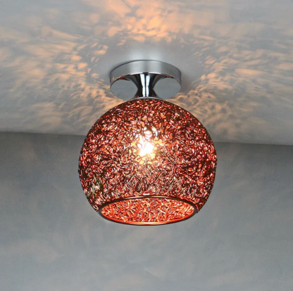 Stylish Ceiling Light Fixture with Open Sphere Design