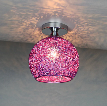 Stylish Ceiling Light Fixture with Open Sphere Design