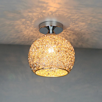 Stylish Ceiling Light Fixture with Open Sphere Design