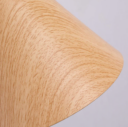 Sleek Scandinavian Wall Light with Wooden Accents