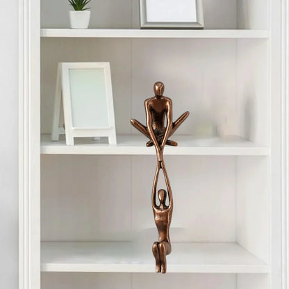 Elegant Resin Art Piece of Loving Couple for Wall Display