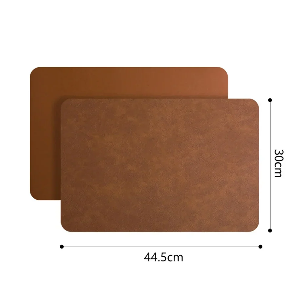 Stylish & Practical Reversible Faux Leather Placemats