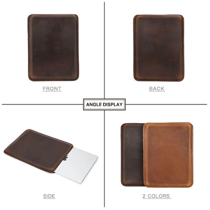 Genuine Leather Laptop Case with Modern Design