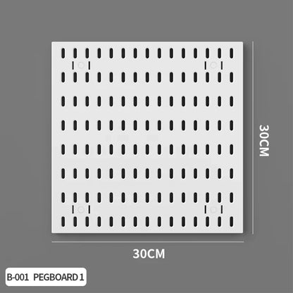 Desktop Organizer with Pegboard Design - Simple Setup, No Drilling Required