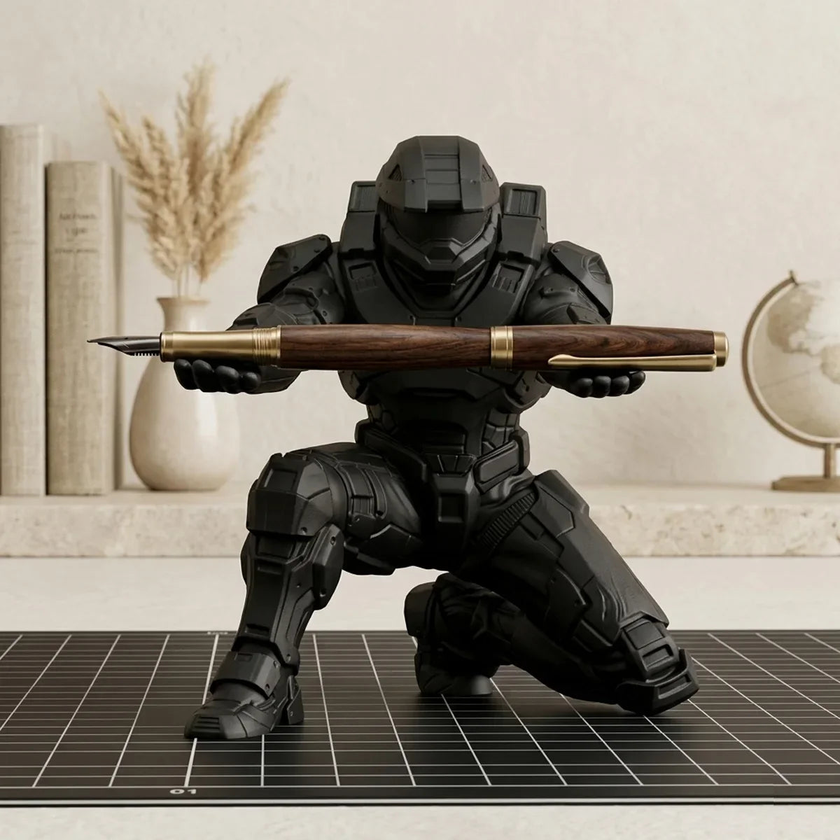 Pen Holder Shaped Like a Soldier – 3D Printed Design