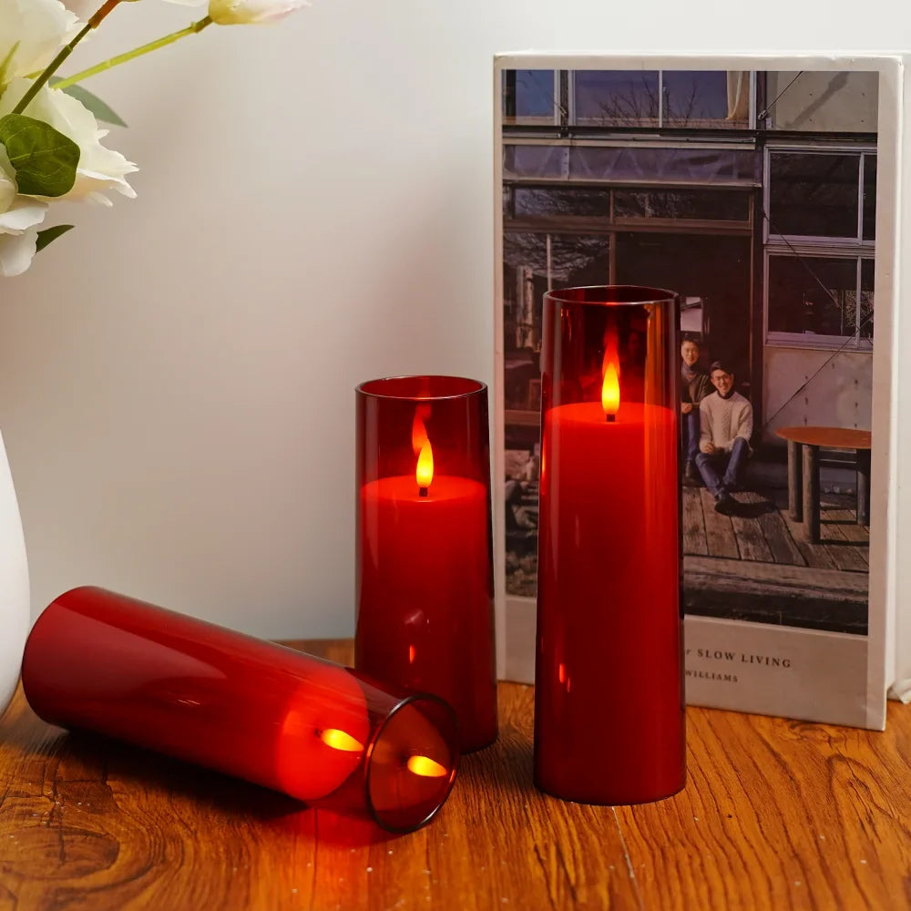 LED Candles with Remote Control - Pack of 5