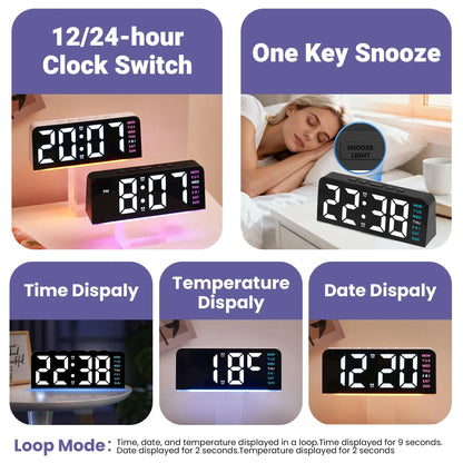 Compact Night Light Alarm Clock
