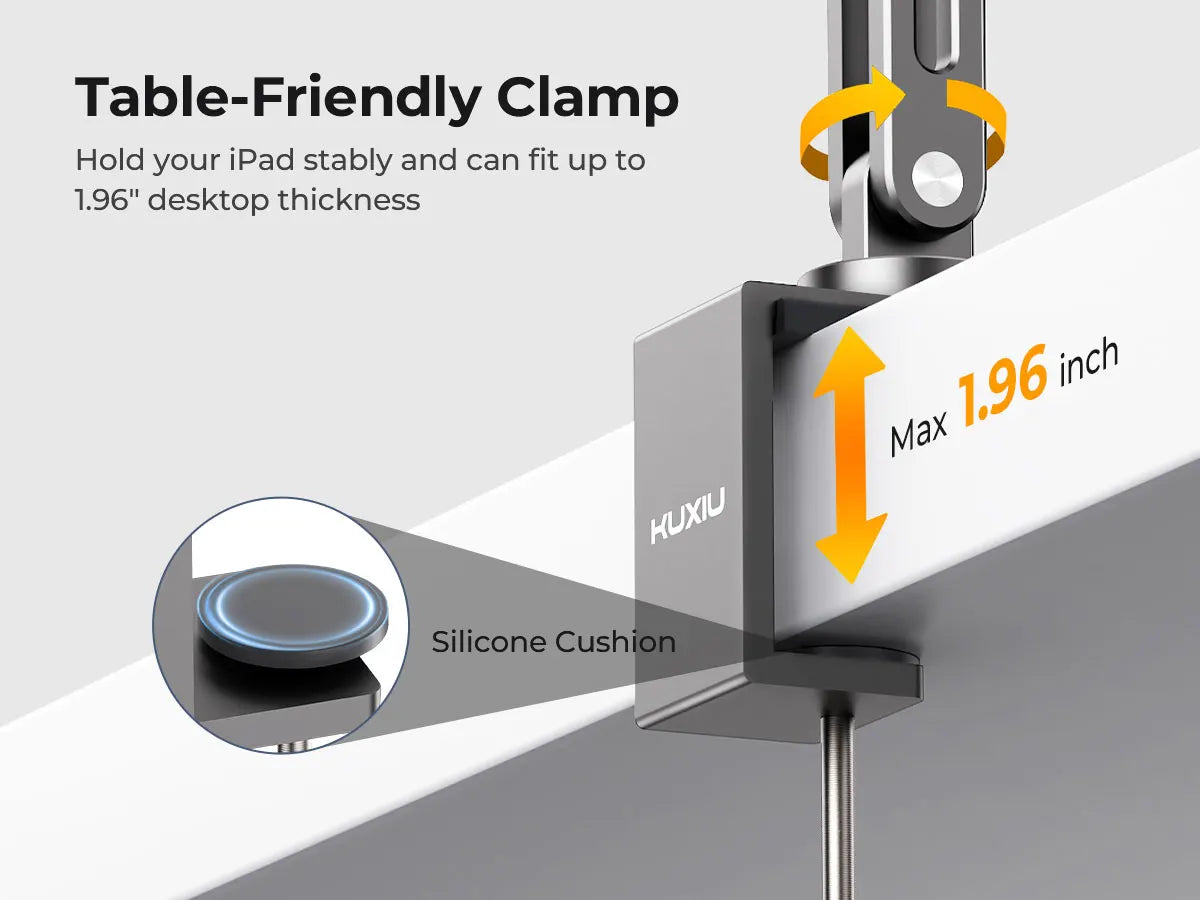 Magnetic Charging Stand and Desk Mount for iPad