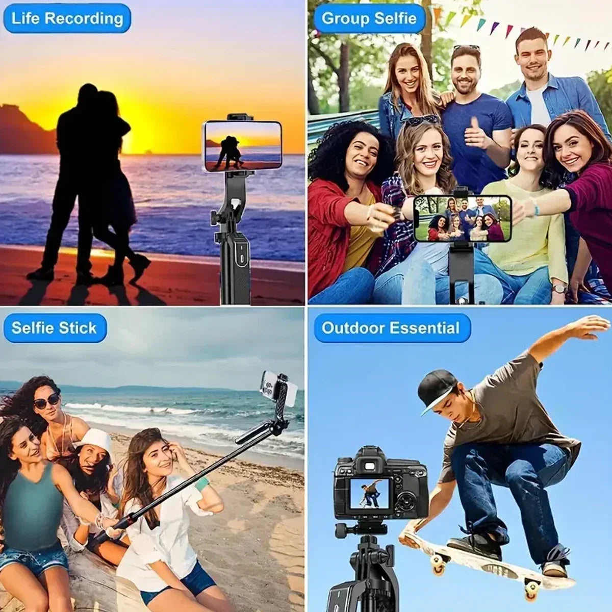 Camera Tripod with Remote Control Functionality