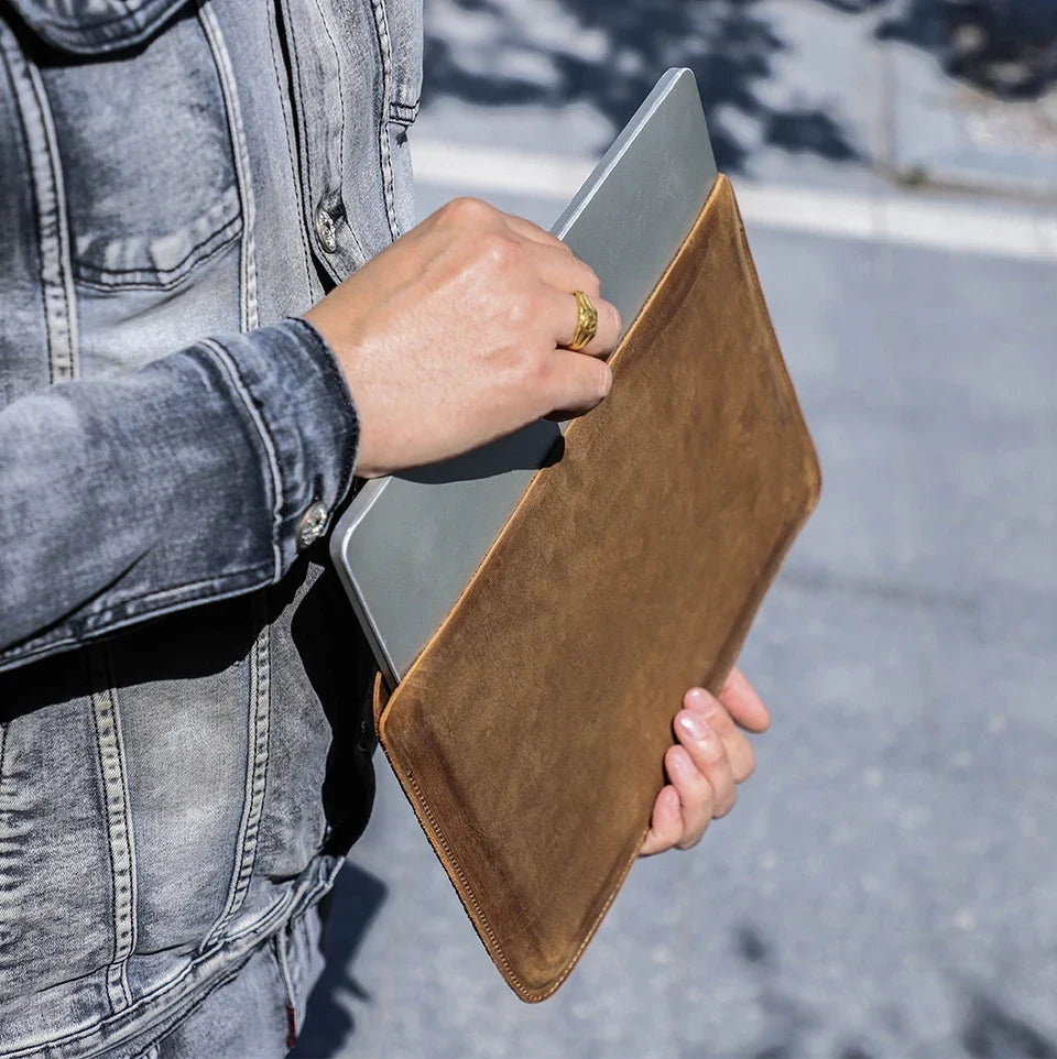 Genuine Leather Sleeve for Laptops