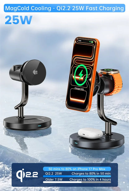 Wireless Charging Stand with Magnetic Fast Charge Feature
