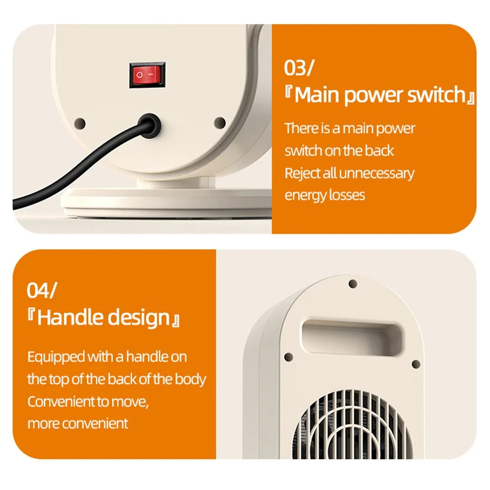 Electric Desk Heater 1200W for Efficient Heating