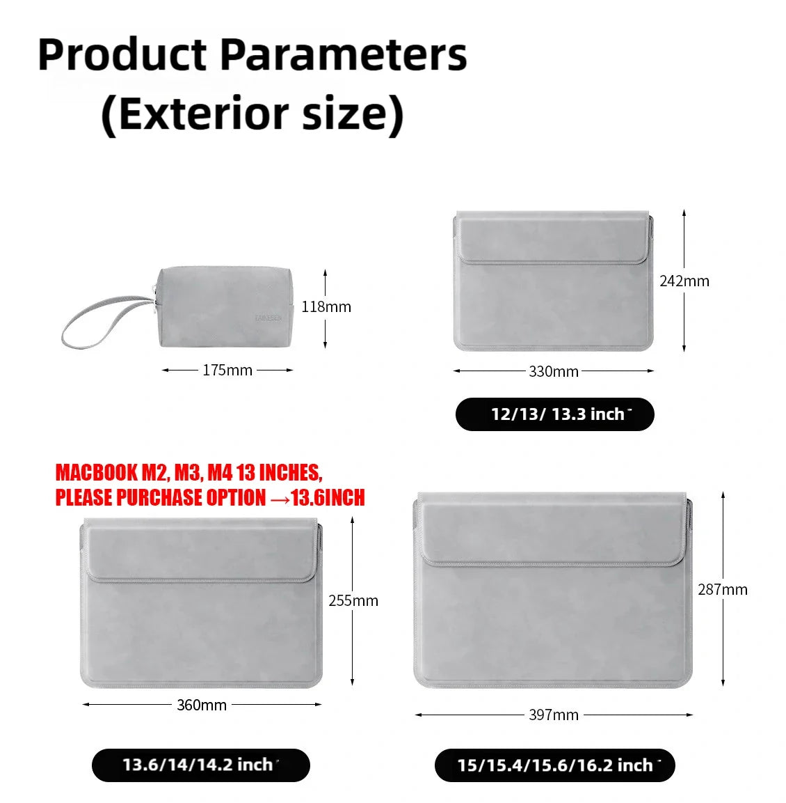 Protective Case for Laptop Sleeve