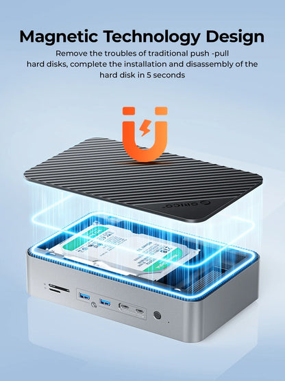 USB Hub with 10 Ports and Multiple Connection Options