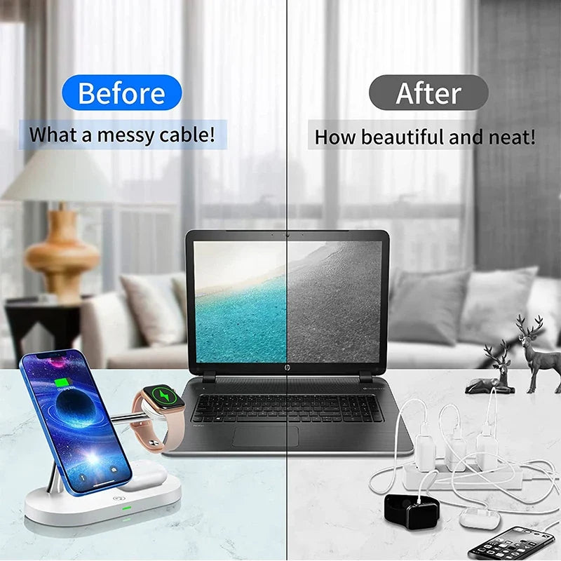 3-in-1 Magnetic Wireless Charger Station for Devices