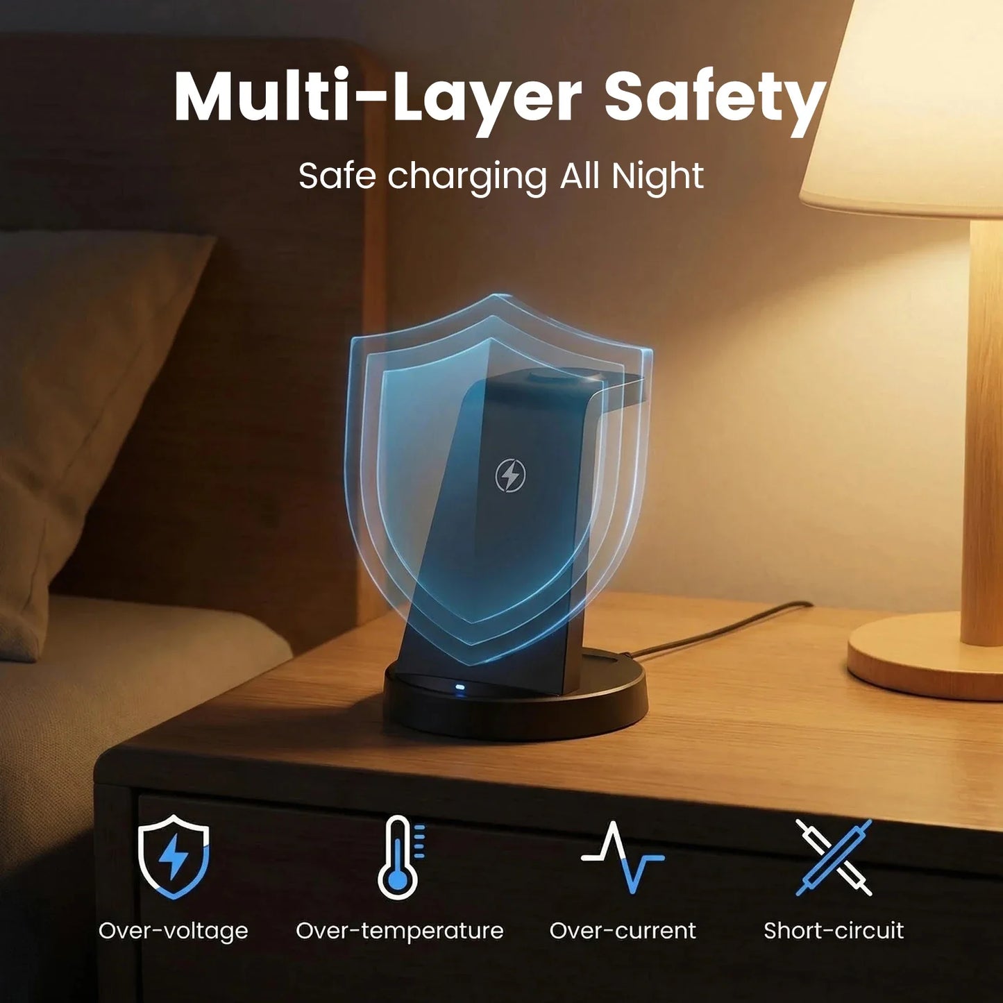 3-in-1 Wireless Charging Station with Magnetic FlexCharge Design
