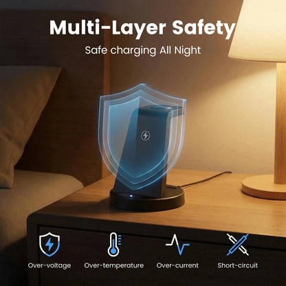 3-in-1 Wireless Charging Station with Magnetic FlexCharge Design