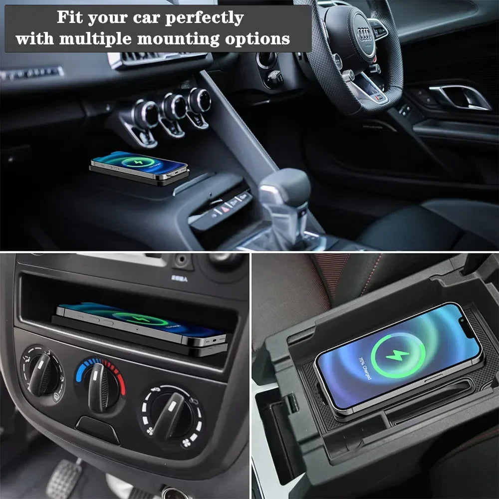 Fast Charging Pad for Cars with Anti-Slip Design