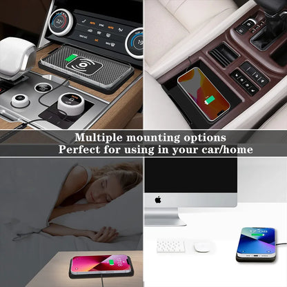 Fast Charging Pad for Cars with Anti-Slip Design